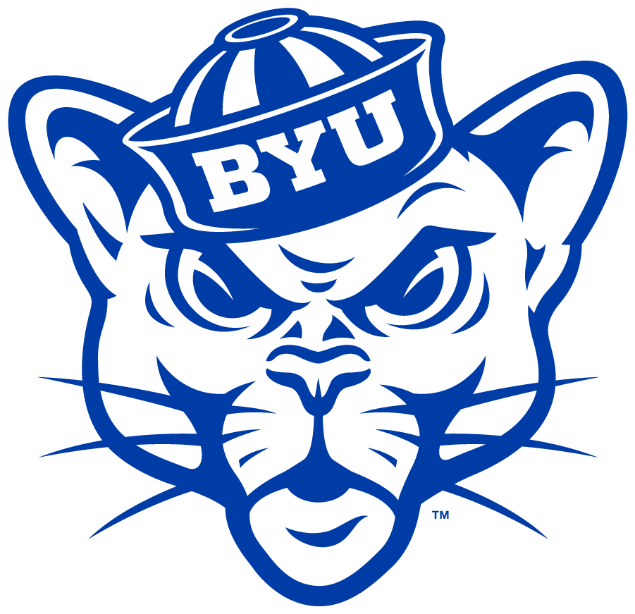 Brigham Young Cougars 2016-Pres Secondary Logo v3 DIY iron on transfer (heat transfer)